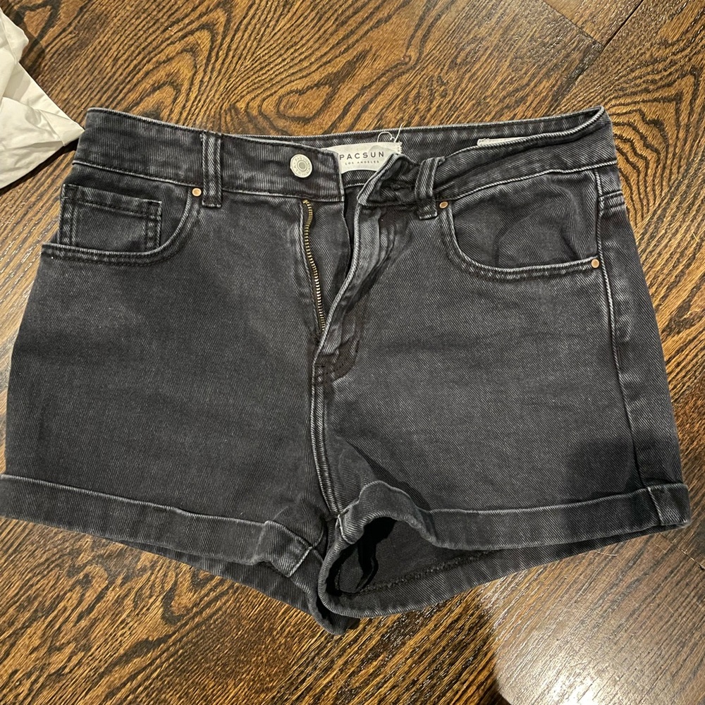 High waisted black shorts - worn a few times
